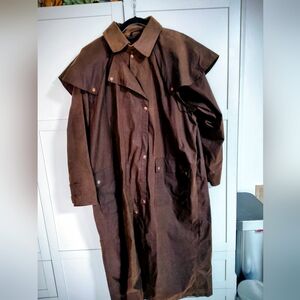 Vintage Australian Outback Original Drovers Coat Oiled Great Cond XL No Holes